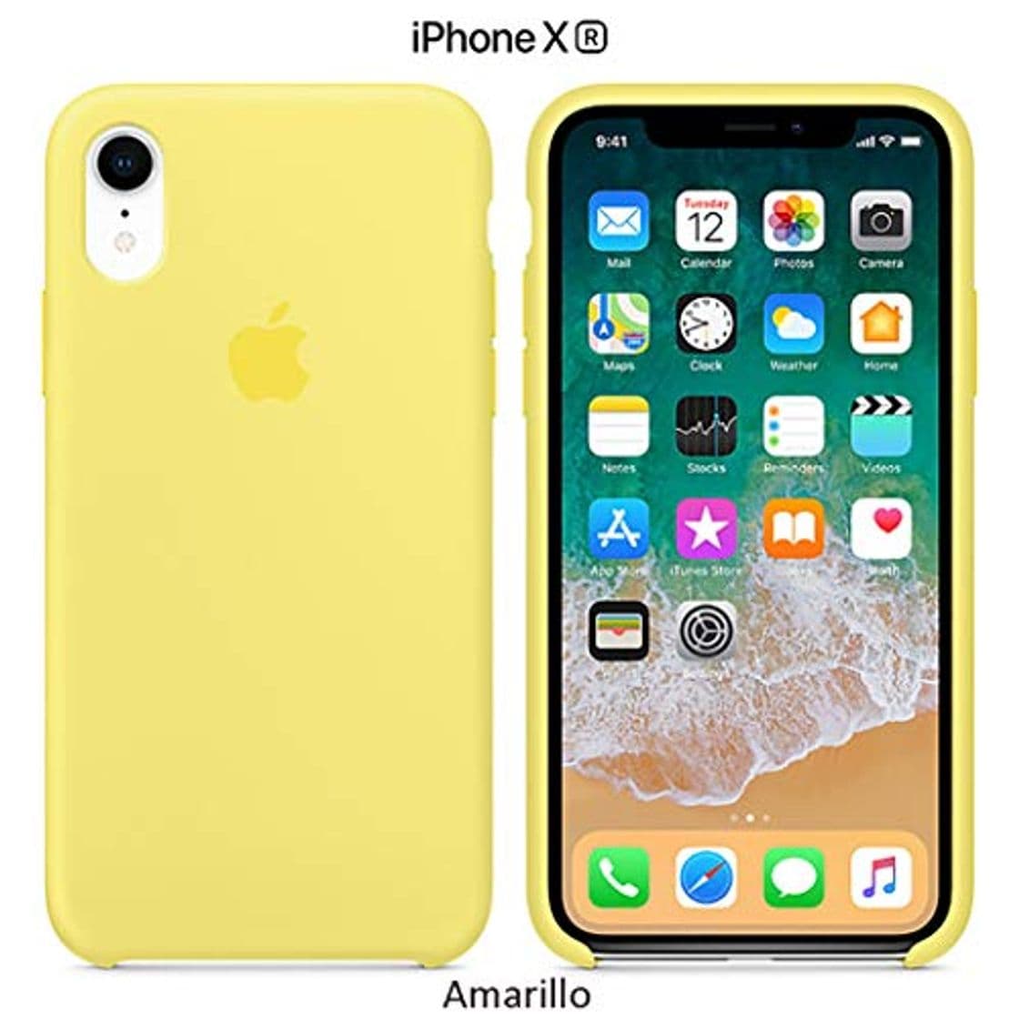 Producto Funda Silicona para iPhone XR Silicone Case, Textura Suave, Forro Microfibra