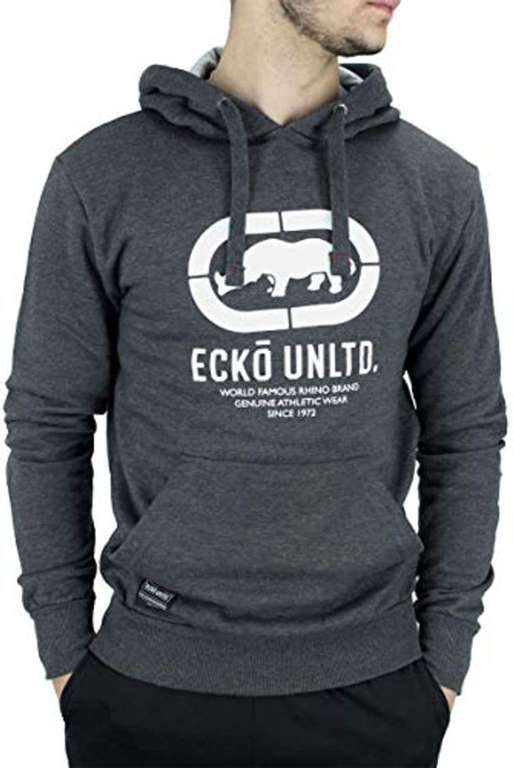 Moda Ecko Hombre Manga Larga Diseñador Sudadera con Capucha sin Cremallera