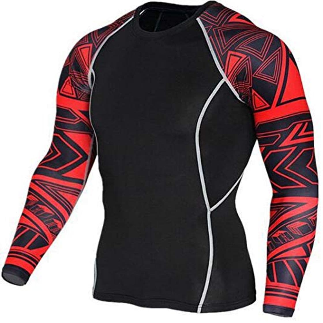 Moda Ropa de Entrenamiento para Hombres Mangas largas Medias elásticas Pro de Secado rápido Sudaderas Deportivas para Ciclismo al Aire Libre