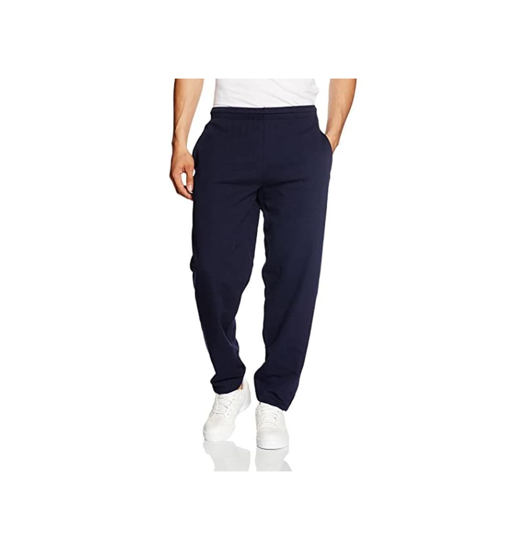 Moda Fruit of the Loom Open Hem Jog Pants, Pantalones Deportivos Para Hombre,