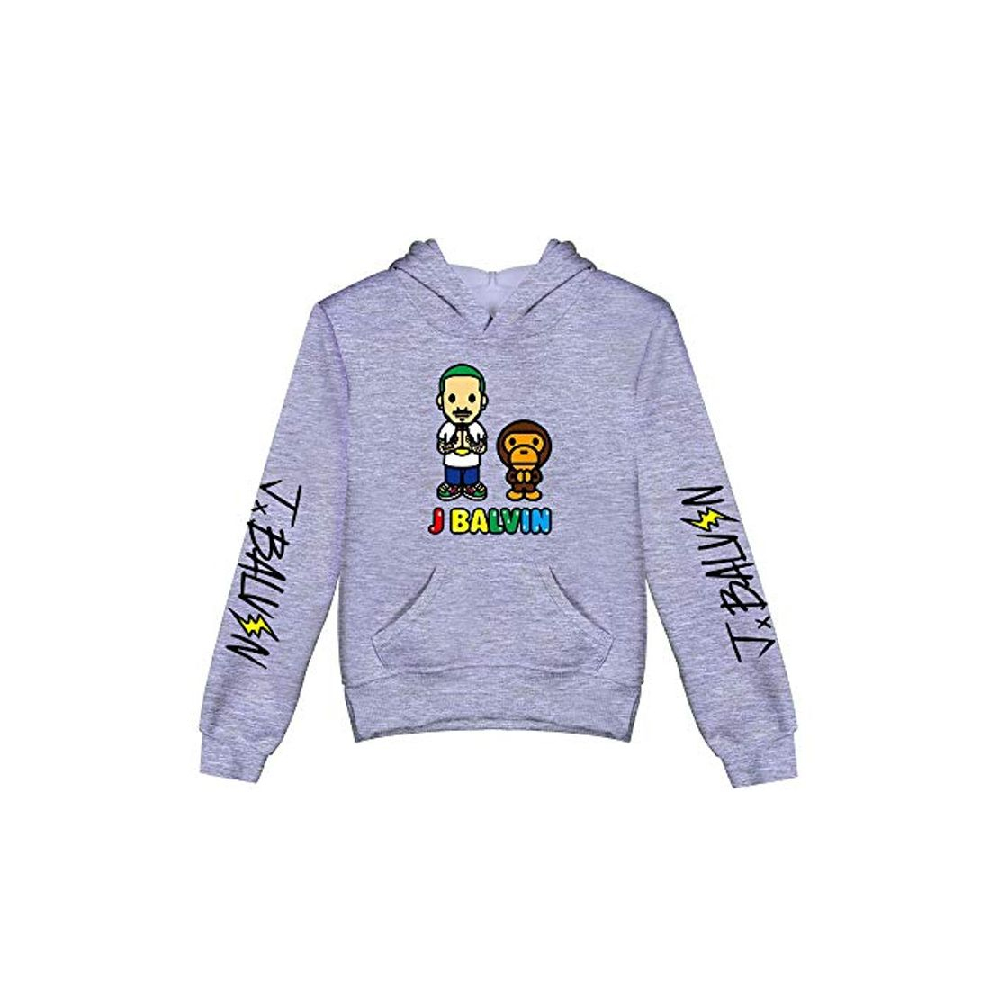 Moda WAWNI J Balvin - Sudadera con capucha para niños y niñas