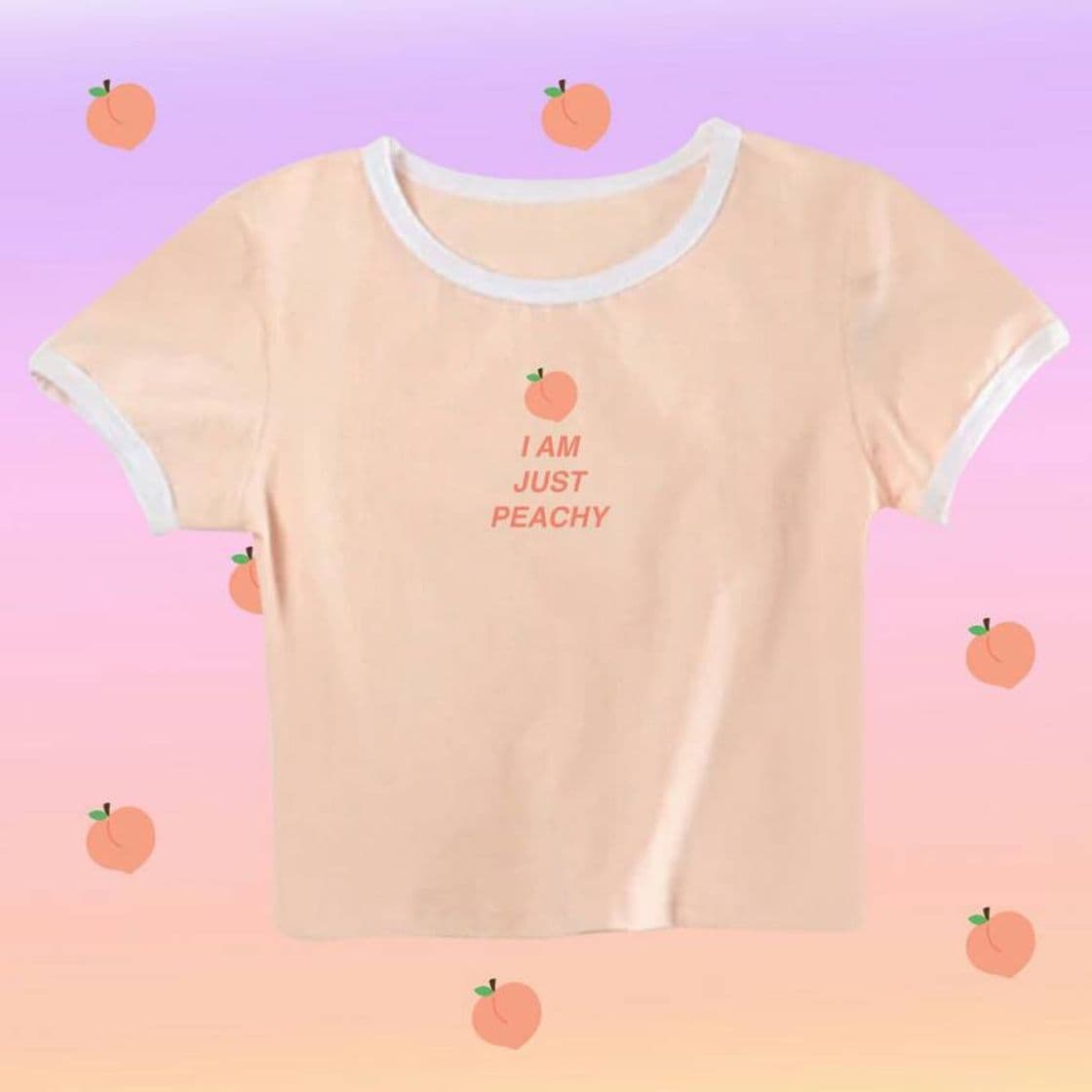 Moda 2019 KOKO JUST PEACHY CROP TOP TEE – kokopiecoco