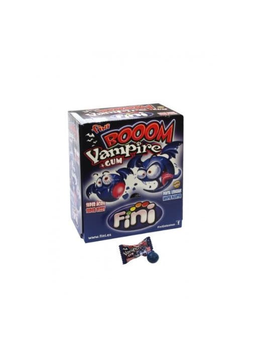 Product Fini – Boom Vampire – ftalatos con Chicle Relleno – Caja con 200 Unidades