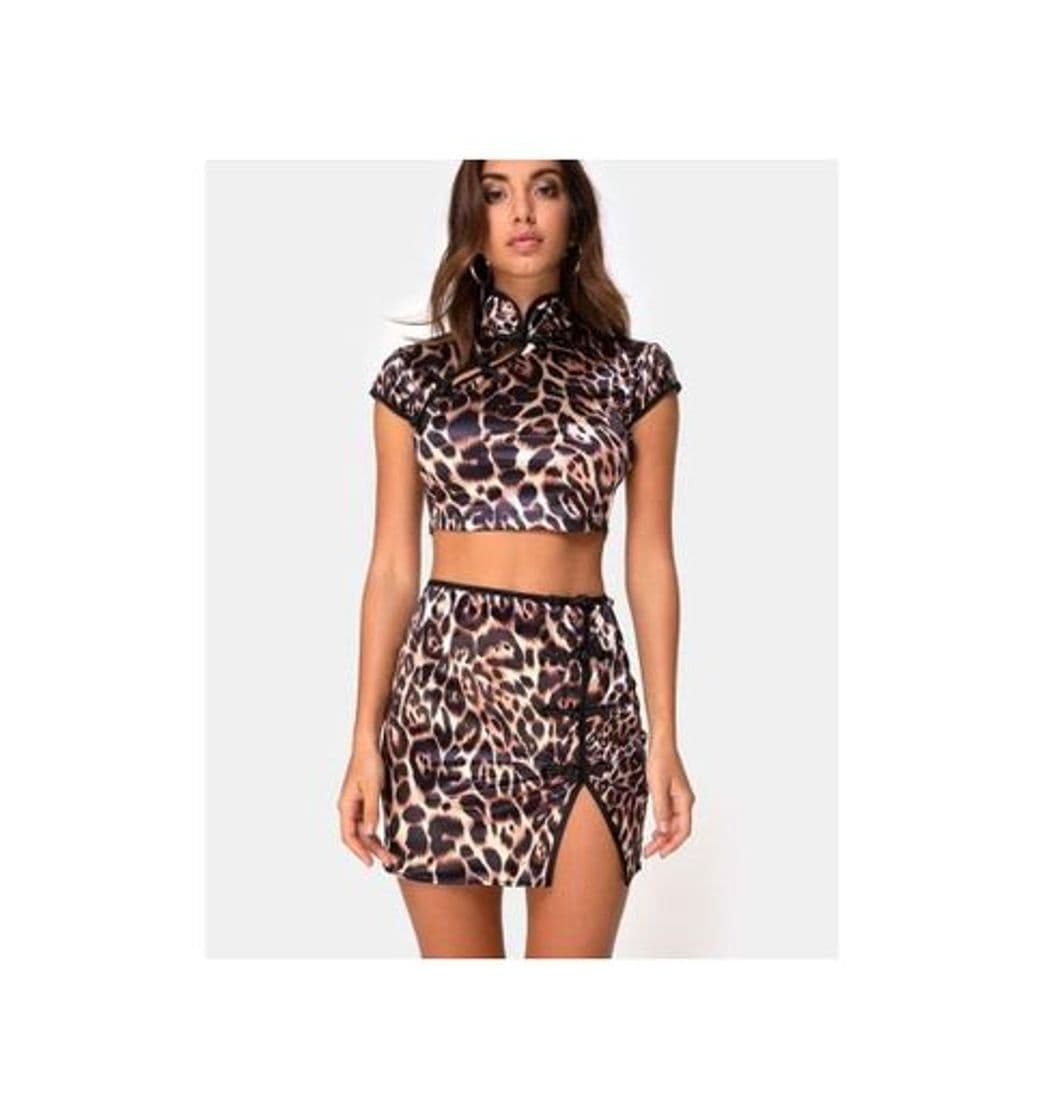 Product Leopard mini skirt