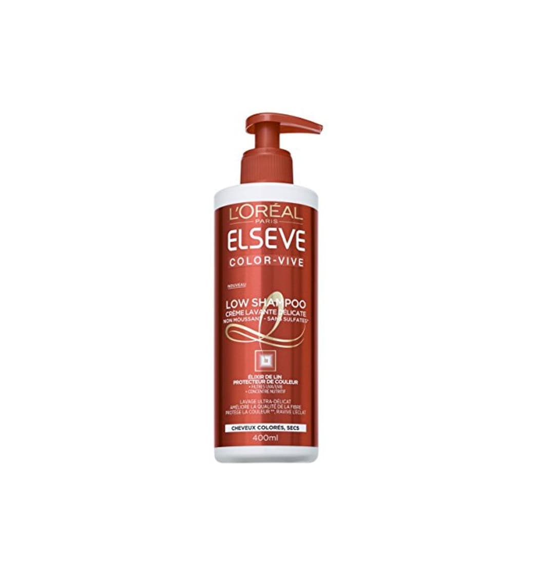 Product L'Oréal Paris Elsève Low Shampoo Color Vive Crème Lavante Délicate pour Cheveux Colorés 400 ml