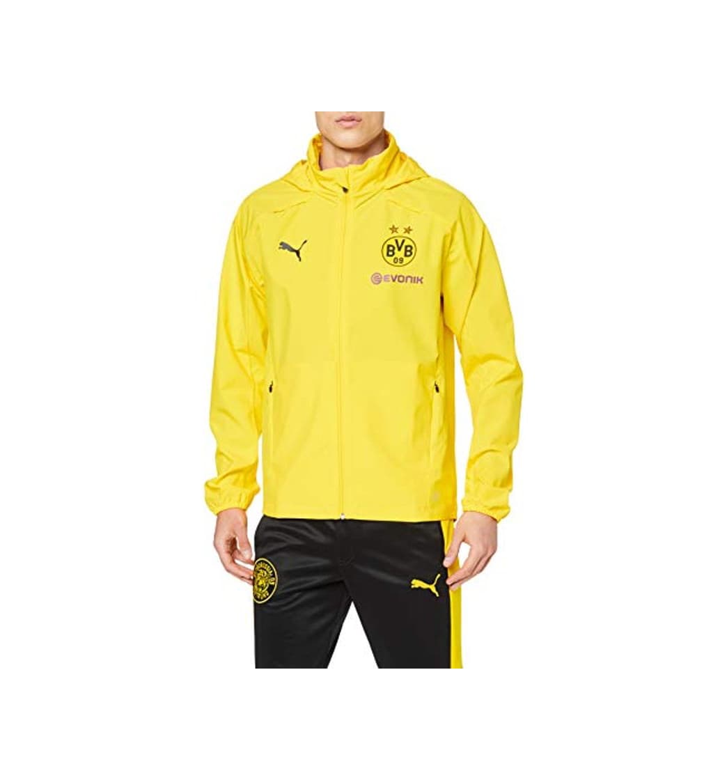 Fashion PUMA BVB Rain Jacket with Sponsor Logo Chaqueta