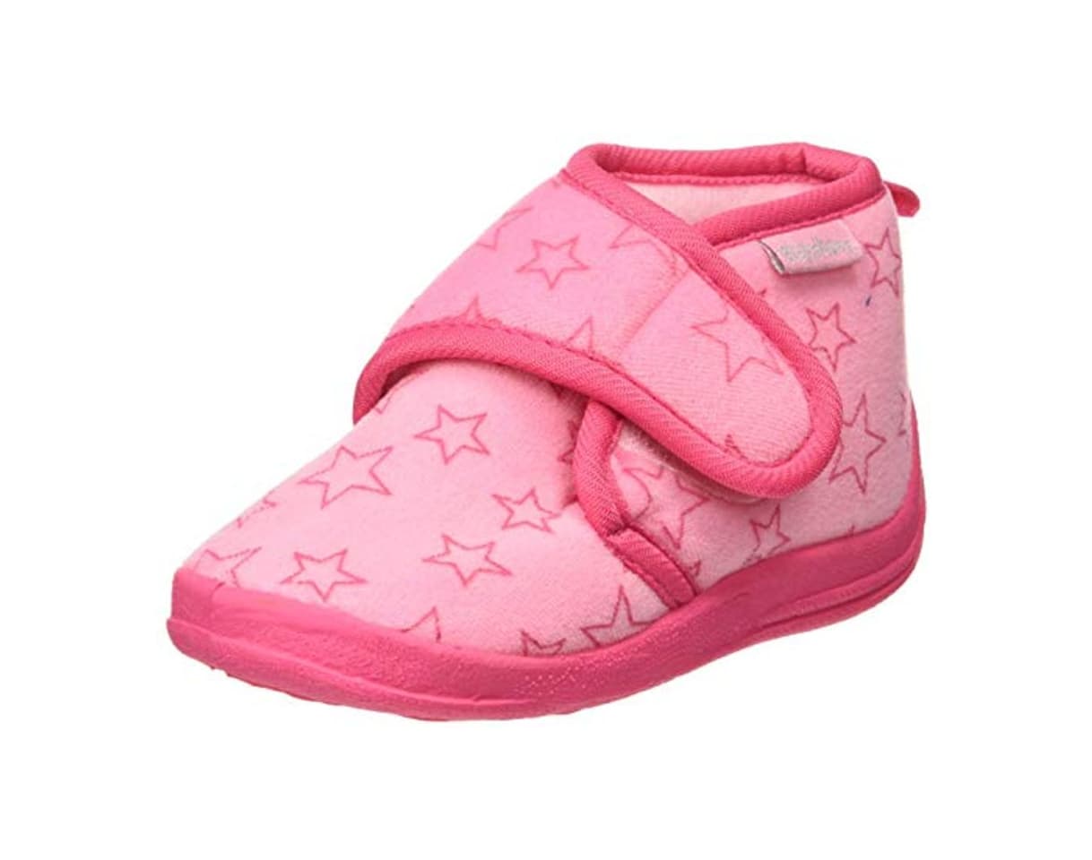 Moda Playshoes Zapatillas Pastello, Pantuflas Unisex Niños, Rosa