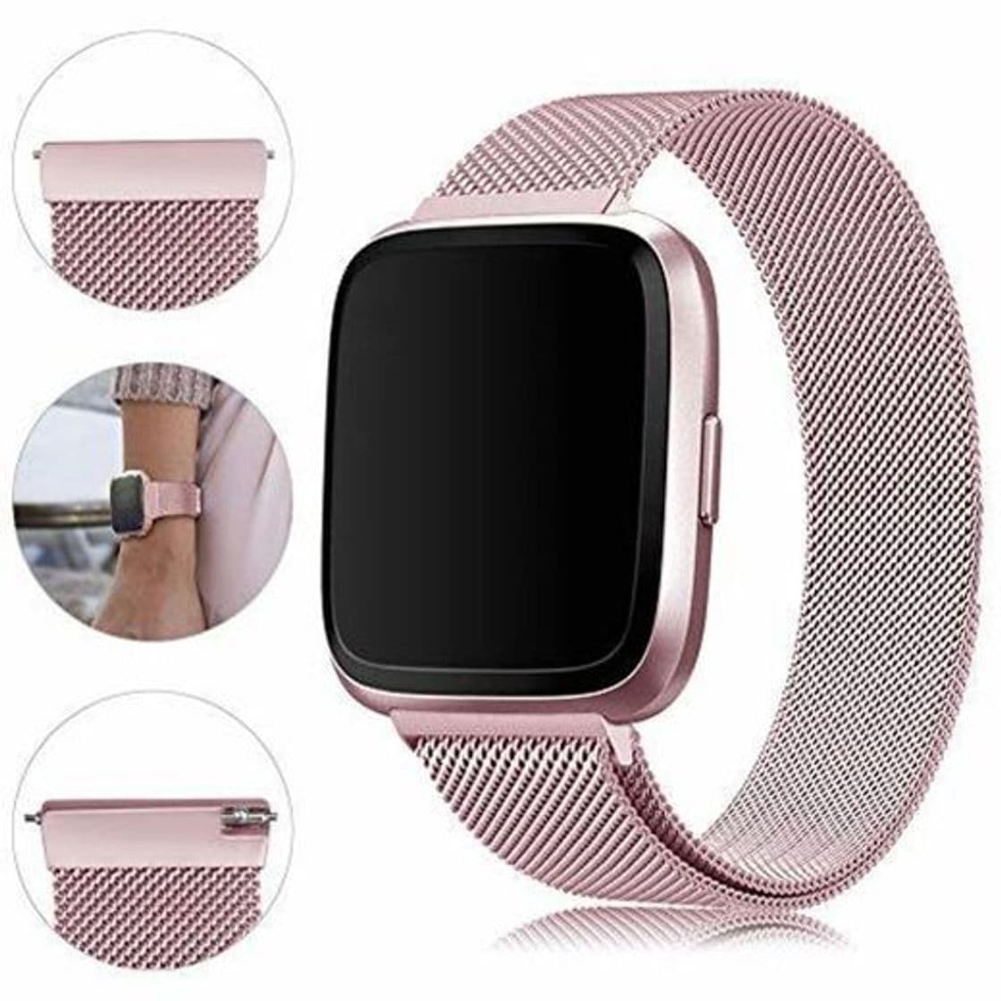 Producto Onedream Correa Compatible con Fitbit Versa Pulsera/Versa Lite Correa Mujer Hombre, Ajustable