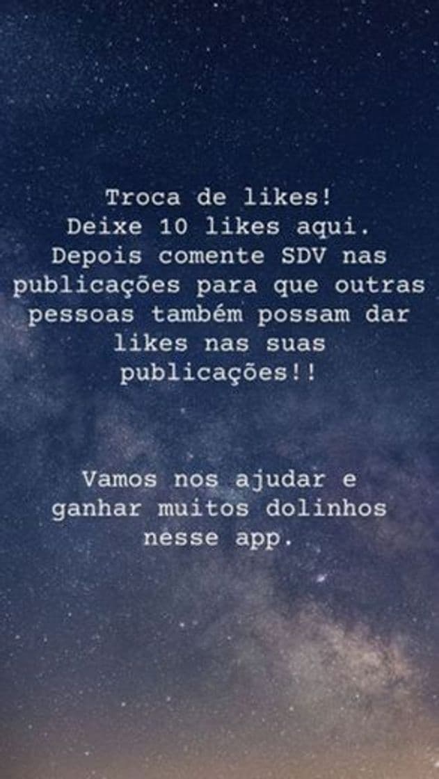 Moda troca de likes 🔁