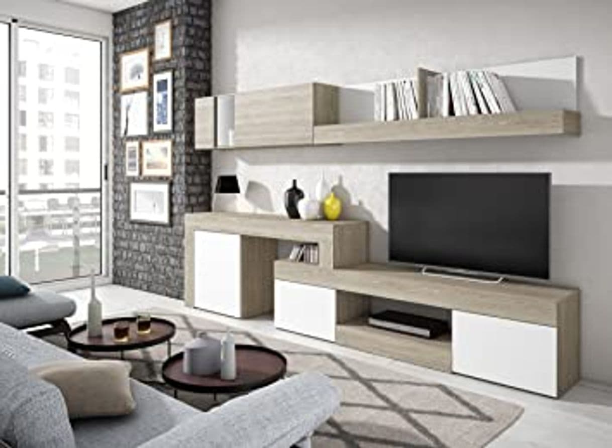 Producto Mobelcenter - Mueble Salón Logan 003 - Blanco y Cambrian - 270x39x77cm