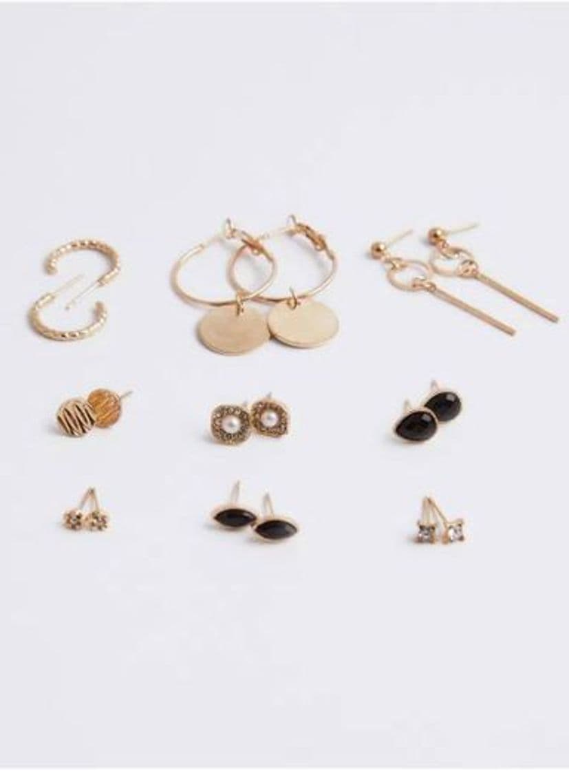 Moda SET DE 9 ARETES FORMAS SURTIDAS - UNI