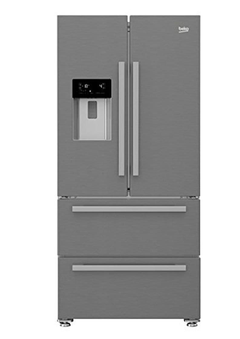 Product Beko GNE60530DX nevera puerta lado a lado Independiente Plata, Acero inoxidable 530