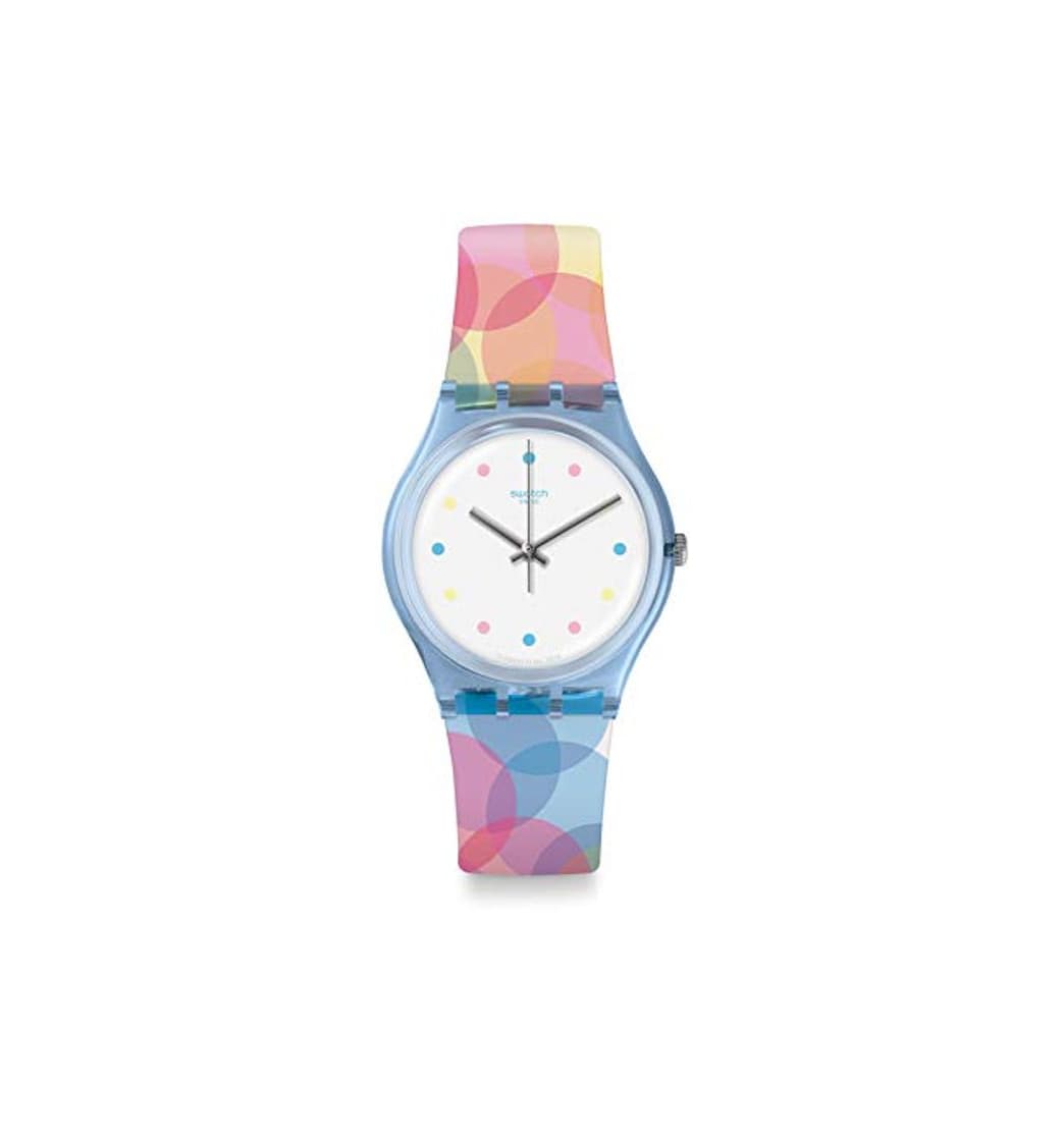 Fashion Swatch Reloj Analógico para Mujer de Cuarzo con Correa en Silicona GS159