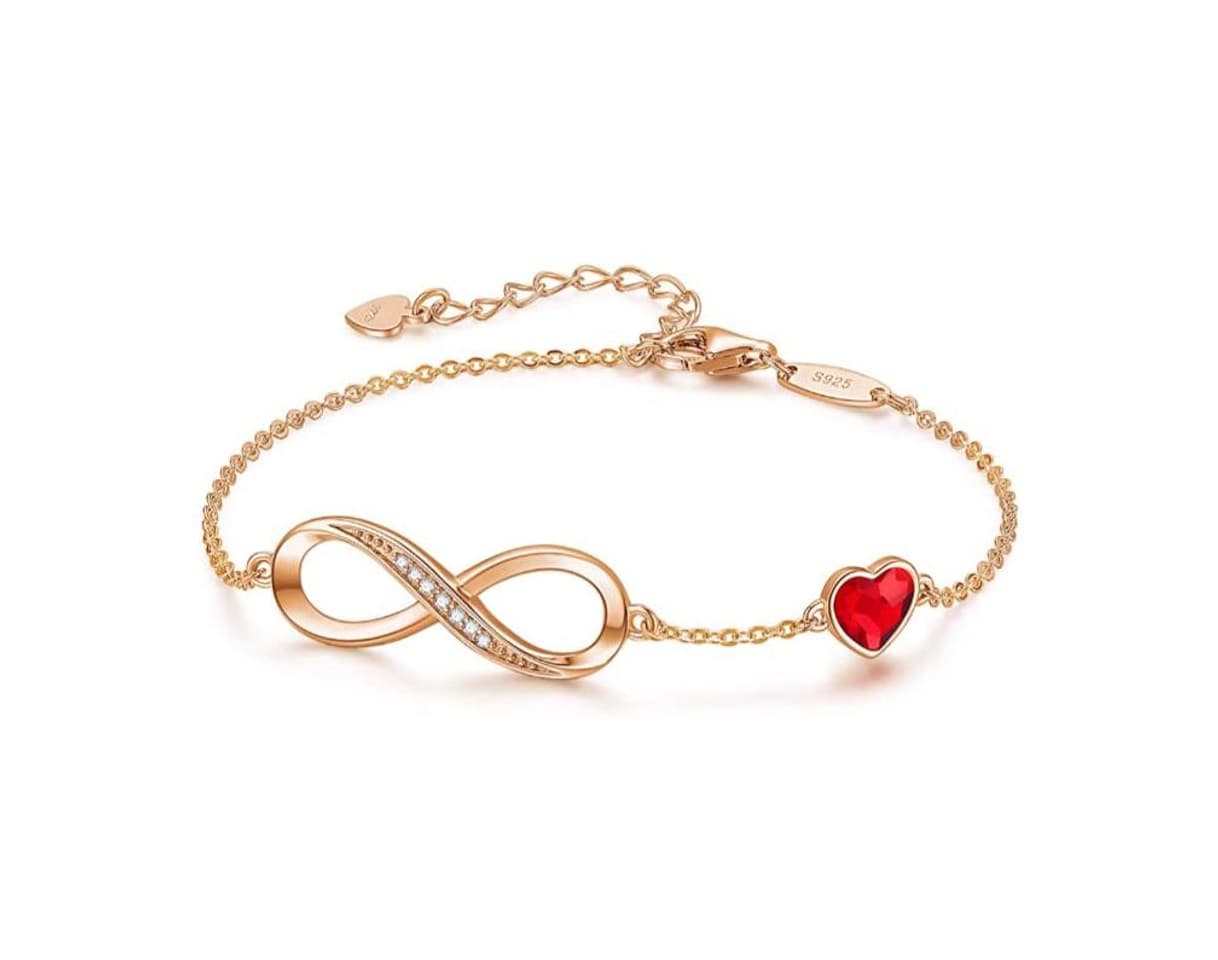 Product Pulsera de plata de ley 925 con símbolo de infinito en forma