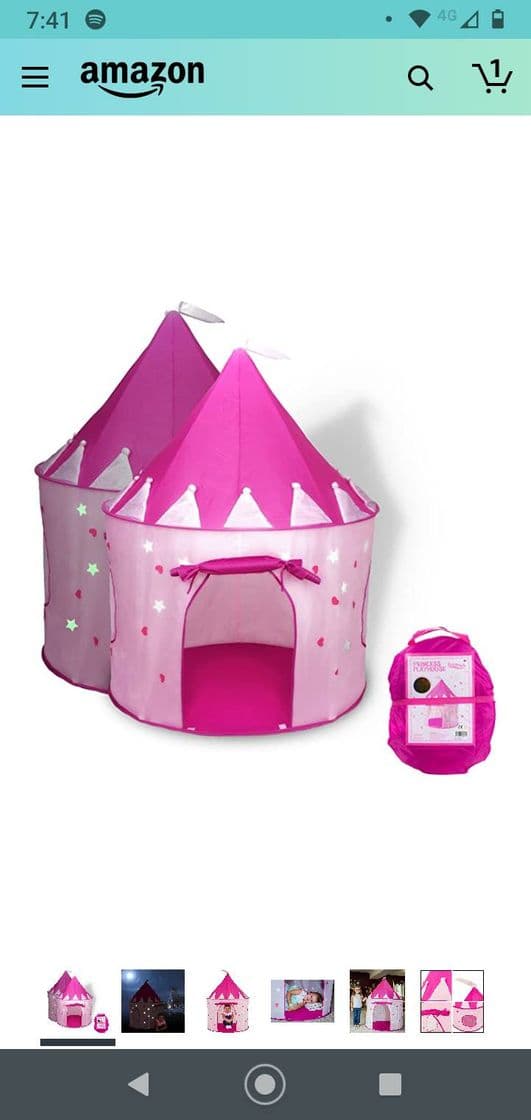 Product Tienda de castillo de princesa que brilla 👧♥️😍