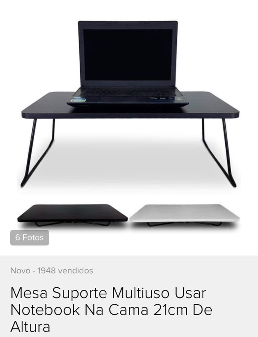 Fashion Mesa Suporte Multiuso Usar Notebook Na Cama 21cm De Altura - R