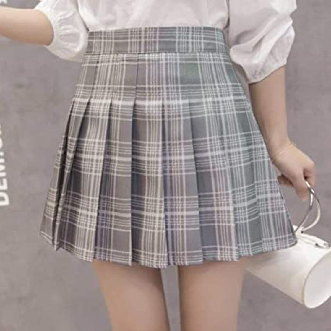 Fashion HSDFKD Harajuku Schoolgirl Plaid Faldas Plisadas Mujeres Verano Cintura Alta Mini Falda