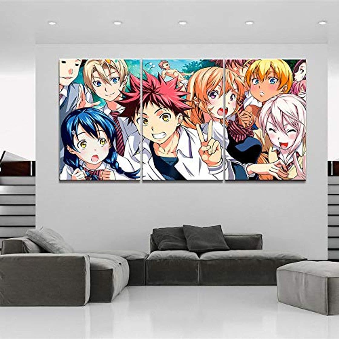 Product HUA JIE Cuadros 3 Piezaspara Dormitorioscuadro Dragon Balldecoración Dhogar Pintura Lienzo Imágenes Animación Shokugeki No Soma Impresiones Arte Pared Cartmoderno para Sala Estar