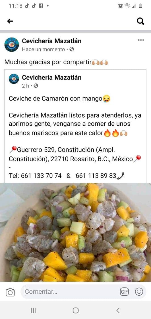 Restaurantes Cevichería Mazatlán