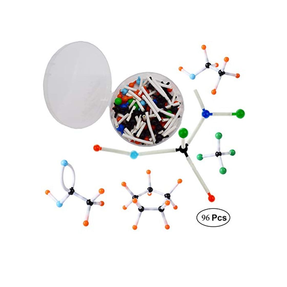 Product Mengger Modelos Moleculares Kit 96pcs Química Orgánica e Inorgánica Química Científica atomía Atomizador enseñanza Set de Aprendizaje Molecular Modelo Molecular