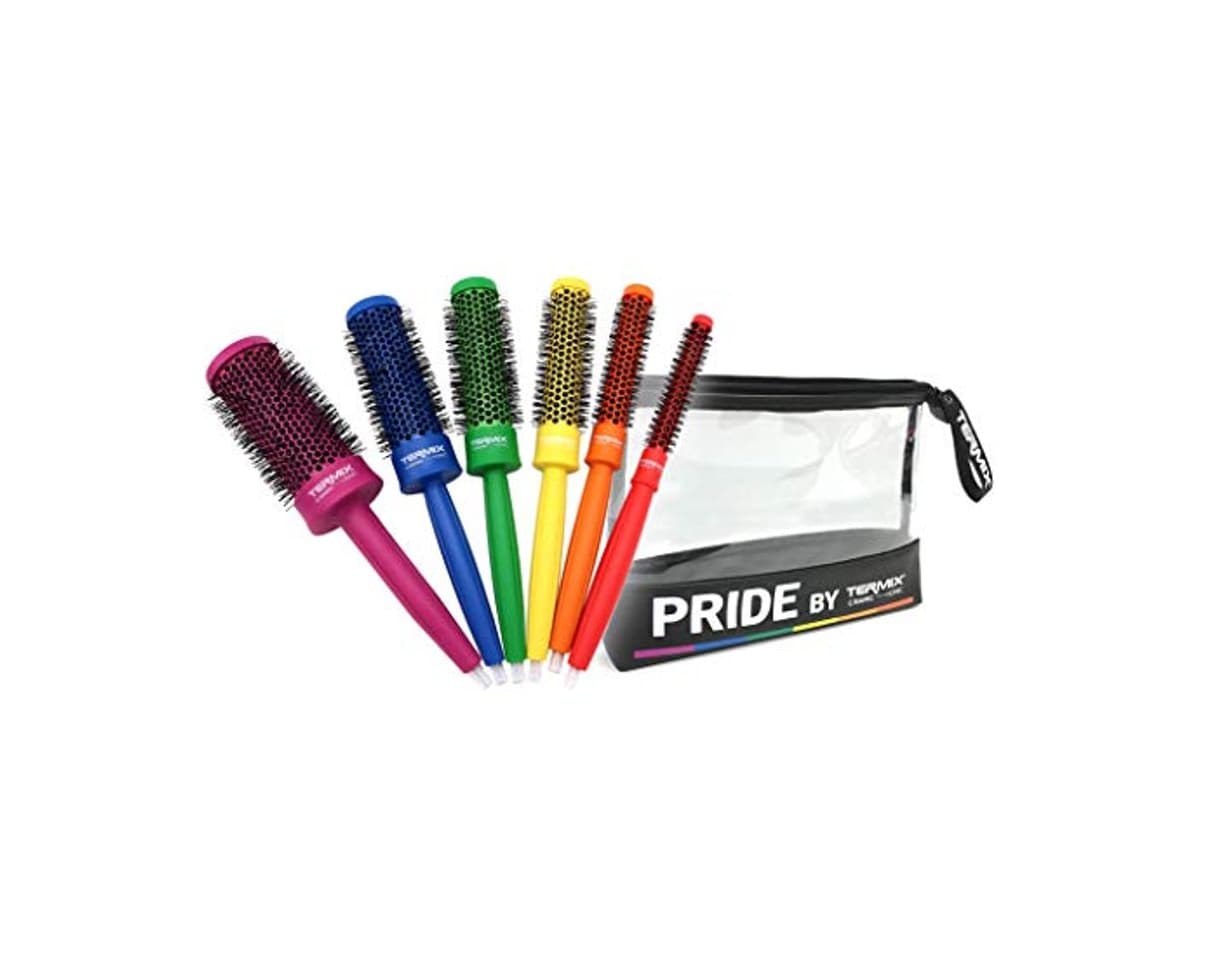 Product Termix C·Ramic Pride - Pack de 6 cepillos de pelo térmicos redondos