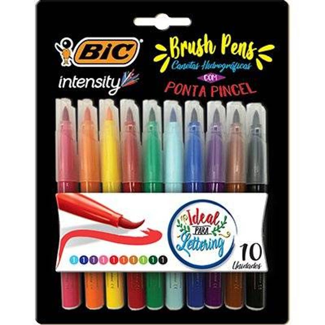 Product Caneta pincel Brush Pen 10 cores Intensity