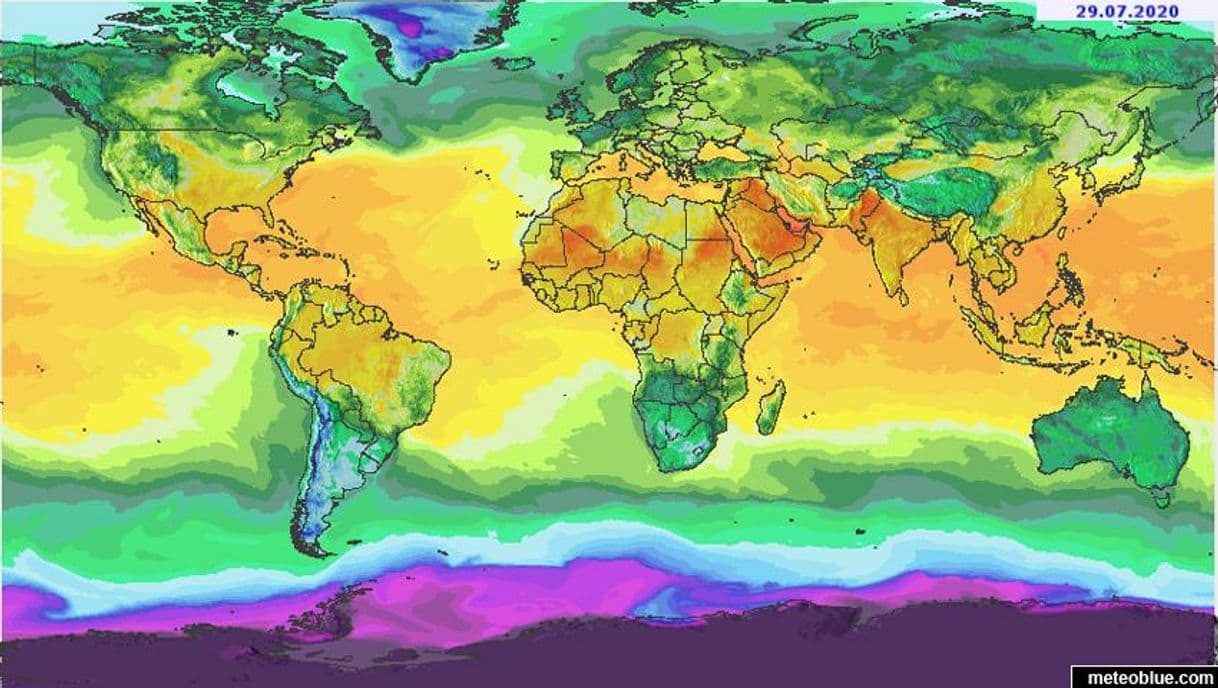 Moda Mapa meteorológico mundial