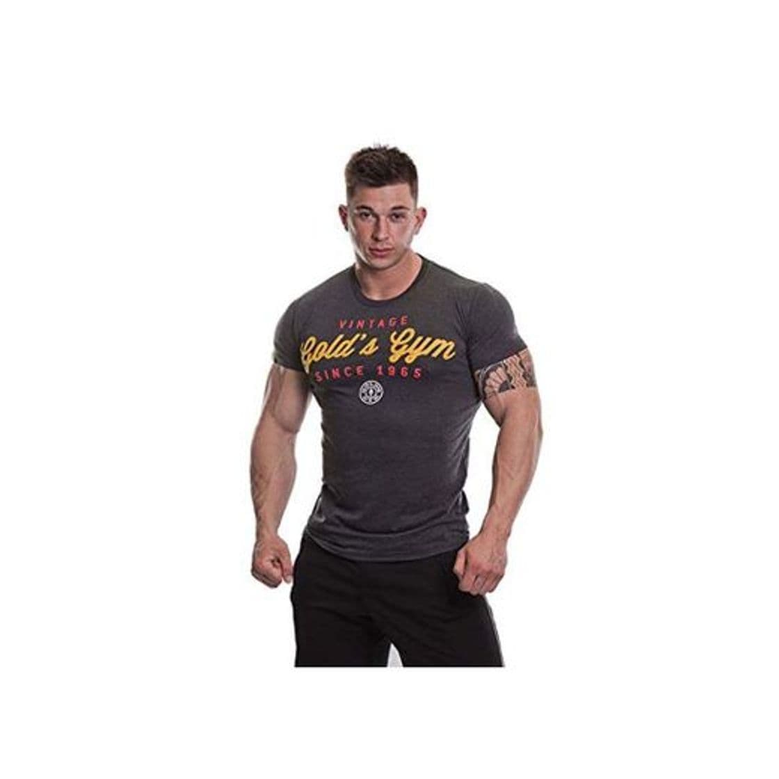 Product Gold's Gym - Camiseta de Entrenamiento Retro para Hombre