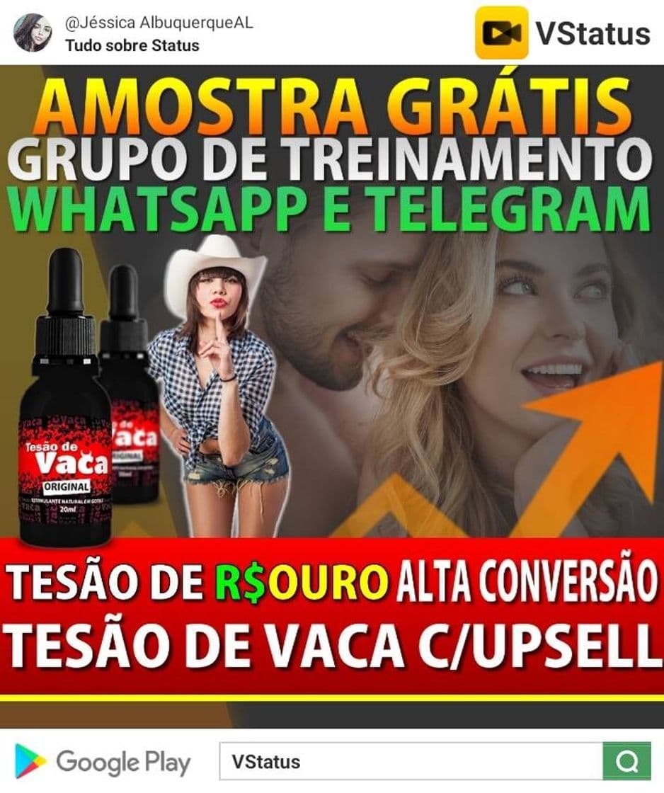 Product Tesão de vaca amostra grátis