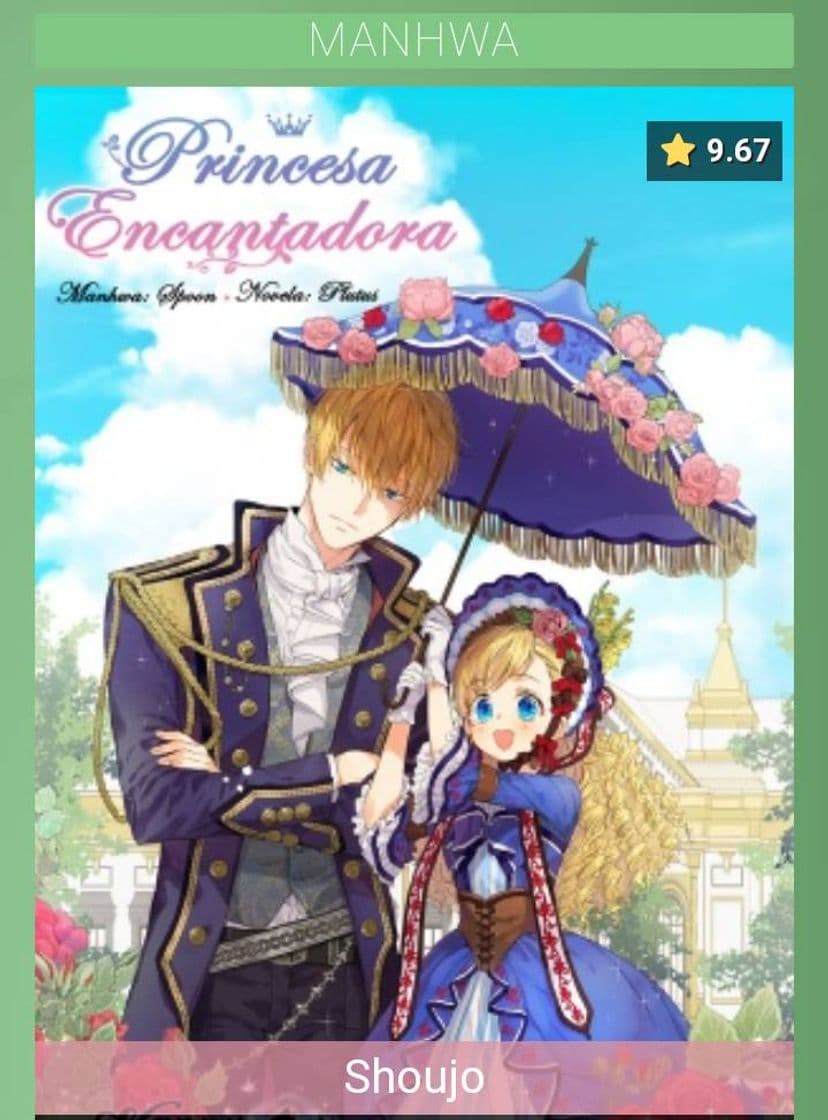 Fashion Princesa encantadora 9.67 MANHWA Shoujo