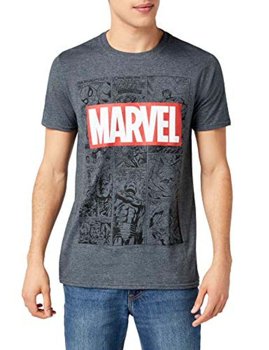 Producto Marvel Mono Comic T-Shirt Camiseta, Gris