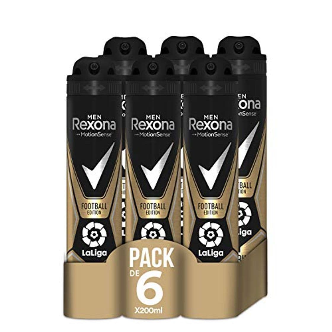 Belleza Rexona Desodorante Antitranspirante Football Edition Laliga 200ml - Pack de 6