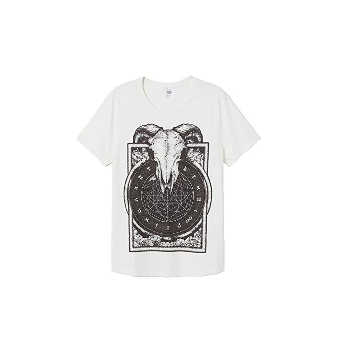 Producto Constelación Cabra Camisetas Hombre Manga Corta Blanco Aesthetic Punk Divertida Camiseta Talla