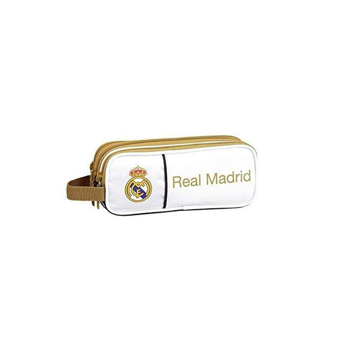 Moda Real Madrid CF Estuche portatodo Triple 3 Cremalleras Escolar