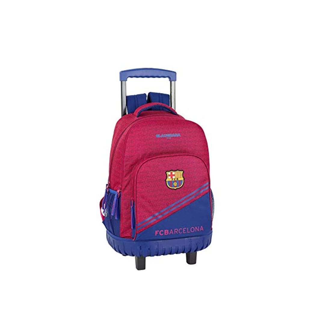 Moda FC Barcelona Corporativa Oficial Mochila Escolar Grande Con Ruedas 320x140x460mm