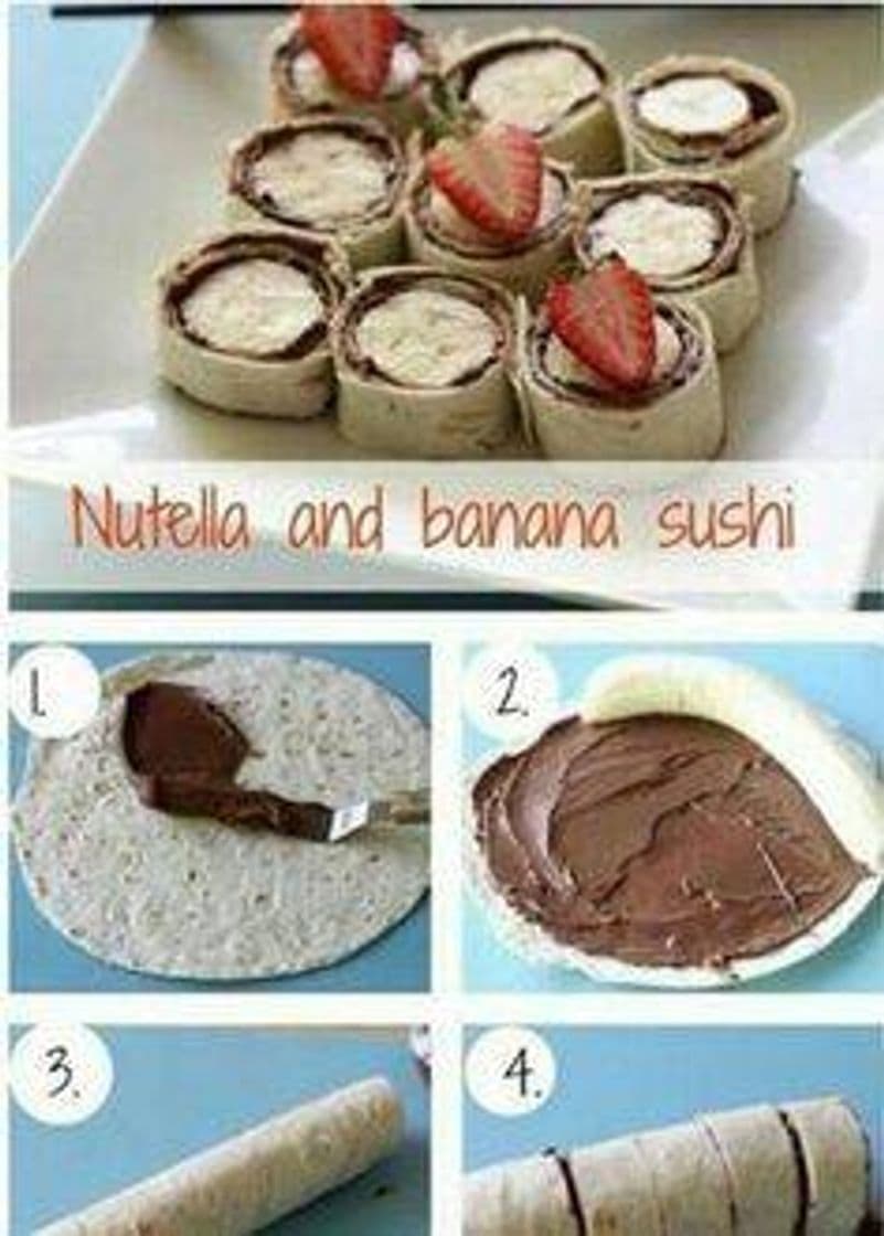 Moda 💠Nutella and banana sushi