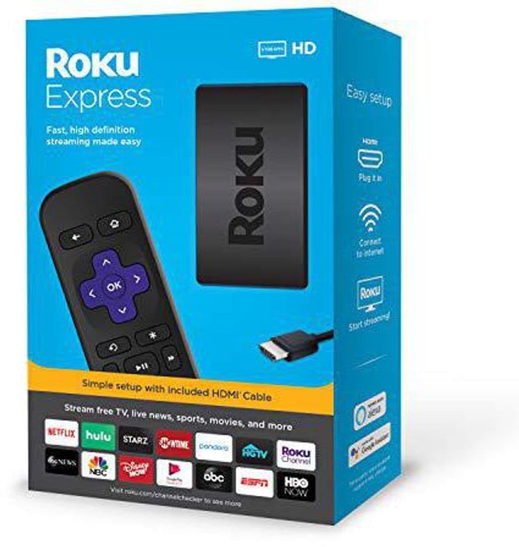 Fashion 💠Roku Express HD Streaming Media Player 2019 