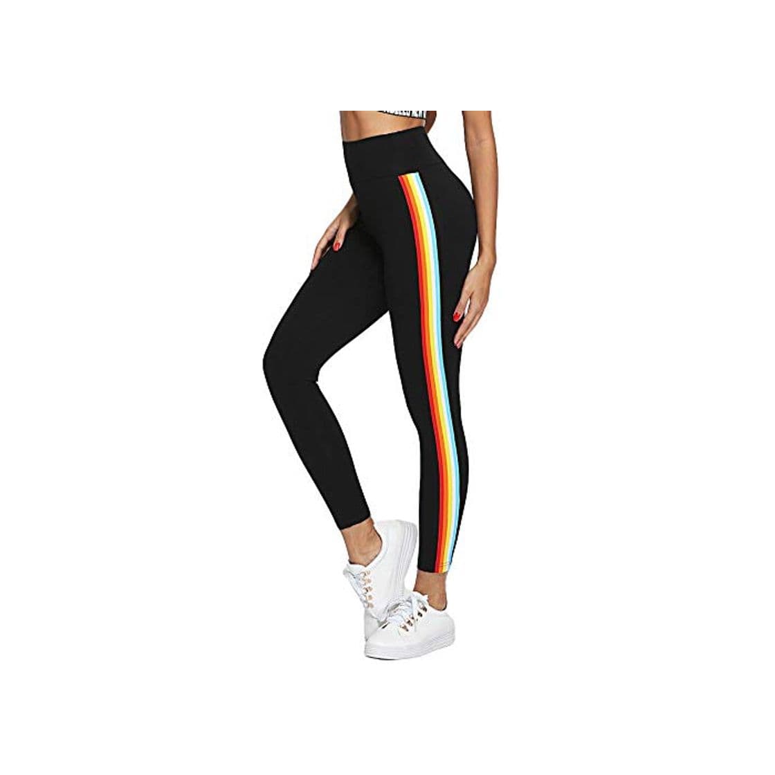 Moda AOONE Pantalones de yoga Deporte Mujeres Fitness Legins Push Up Gym Cintura