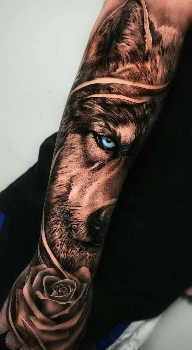 Moda Tatuagem de lobo 