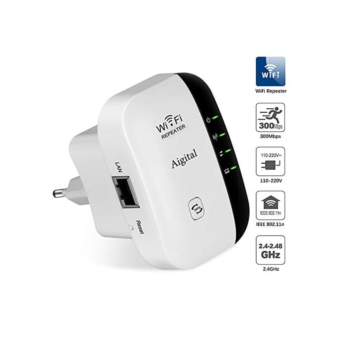 Product Amplificador WiFi Repetidor Extensor de Red Punto de Acceso 2.4GHz IEEE802.11 B