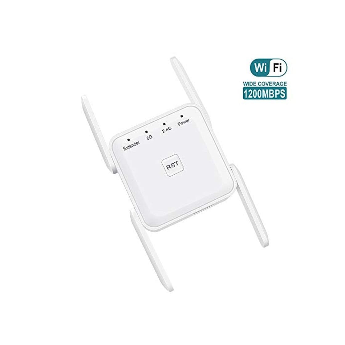 Product Getue Repetidor WiFi Amplificador Señal WiFi,Amplificador WiFi 1200Mbps 2.4 GHz y 5GHz