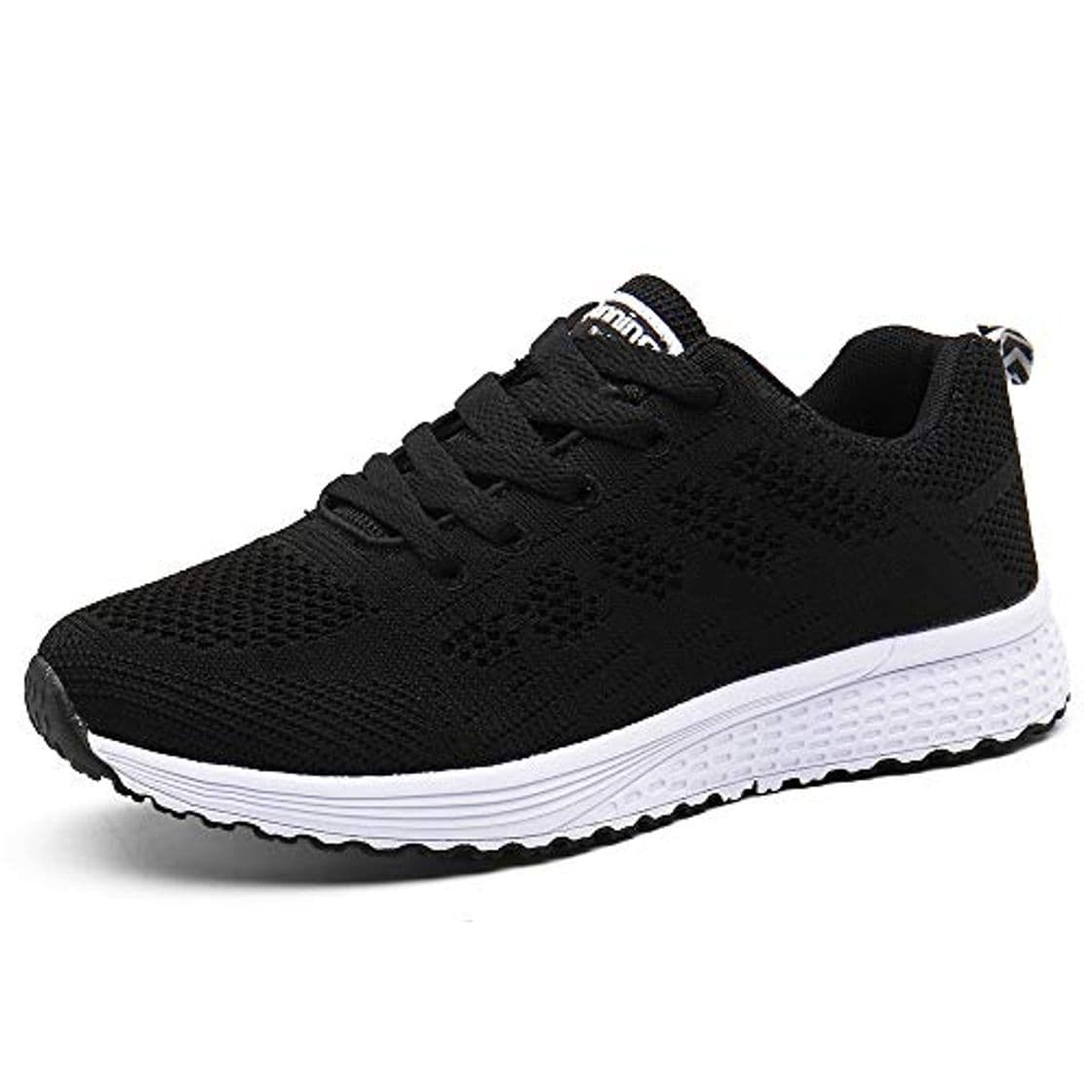 Place Zapatillas de Deportivos de Running para Mujer Gimnasia Ligero Sneakers Negro 37