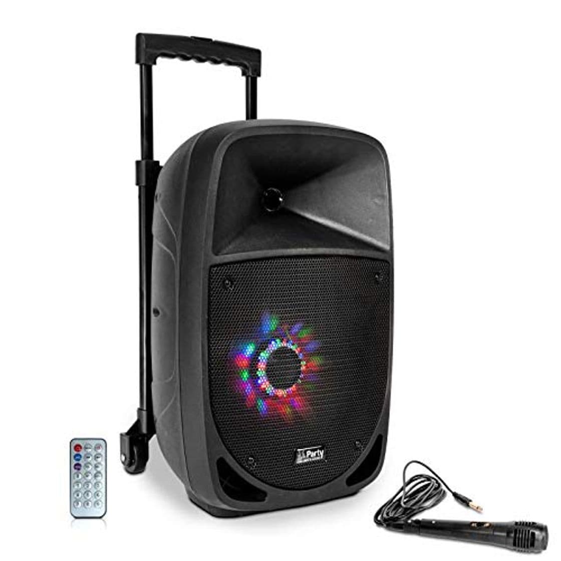 Electronic Party 8 LED Altavoz Portatil con Bateria