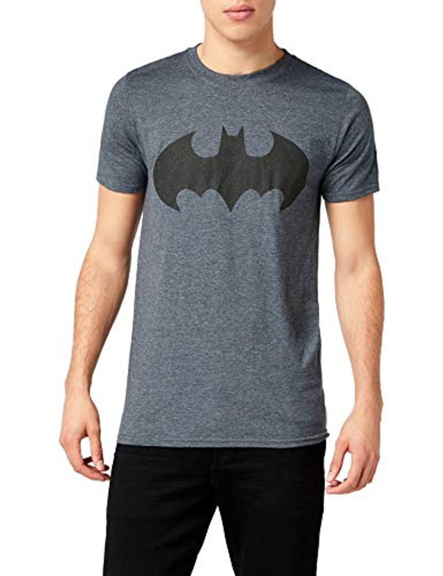 Moda DC Comics Camiseta Manga Corta Mono Batman Gris Oscuro M