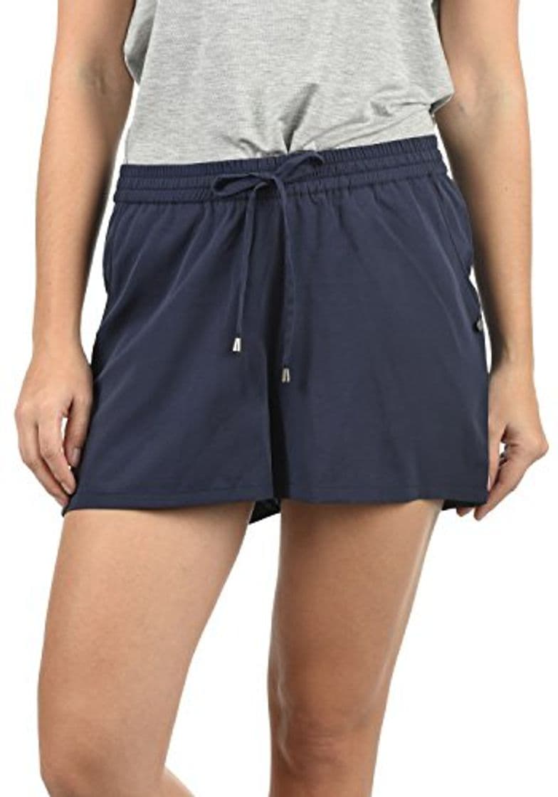 Product BlendShe Amal Pantalón Chino Corto Shorts para Mujer, tamaño:S, Color:Mood Indigo