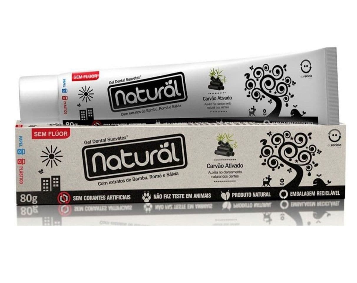 Fashion Orgânico Natural Gel Dental C/ Carvão Ativado 80g