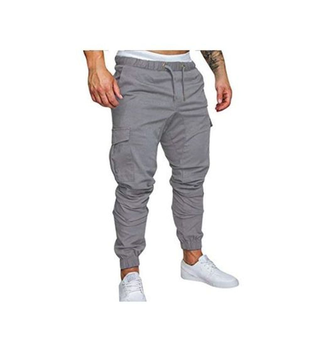 Producto FGFD Pantalones de Hombre Jogger Deportivos Pantalón Cargo Casuales Chino de Algodón