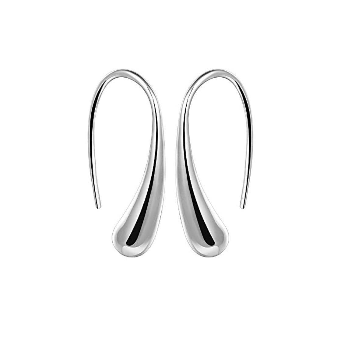 Producto YAZILIND elegante joyer¨ªa de dise?o simple plata plateado gotas de agua aretes