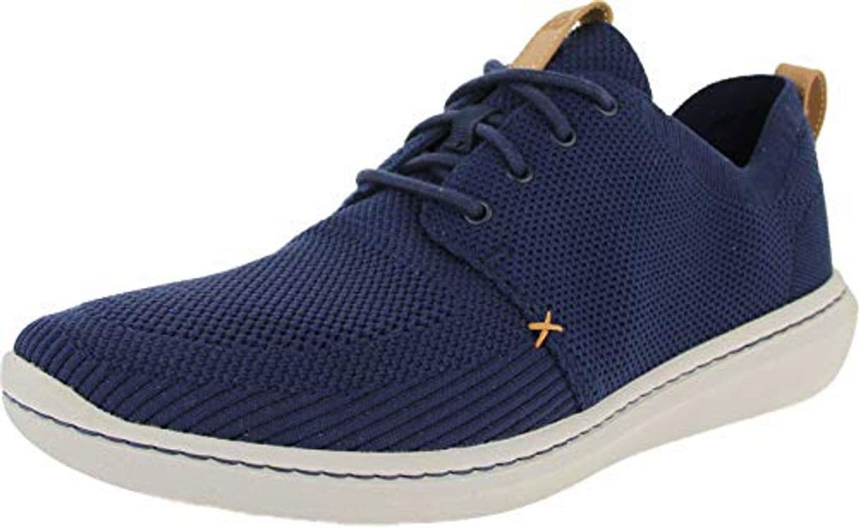 Fashion Clarks Step Urban Mix, Zapatos de Cordones Derby para Hombre, Azul