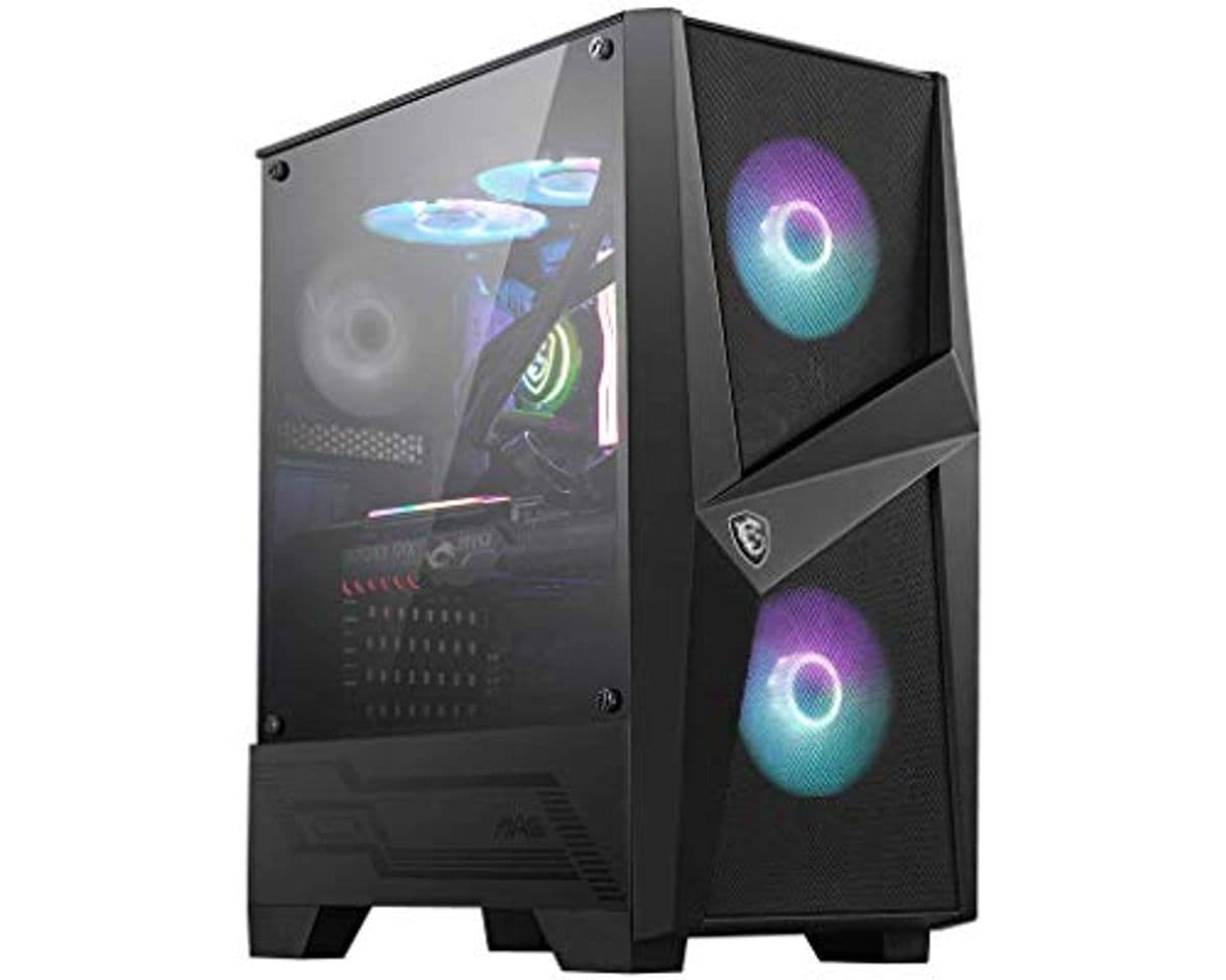 Place MSI MAG FORGE 100R Mid-Tower - Caja de PC Gaming (2 x